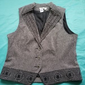 Coldwater Creek Embellished Vest
